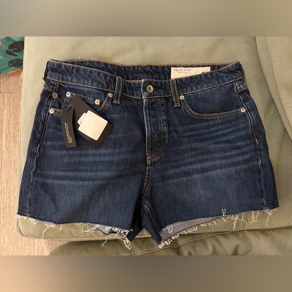 Rag & Bone Low Rise Denim Cutoff Shorts